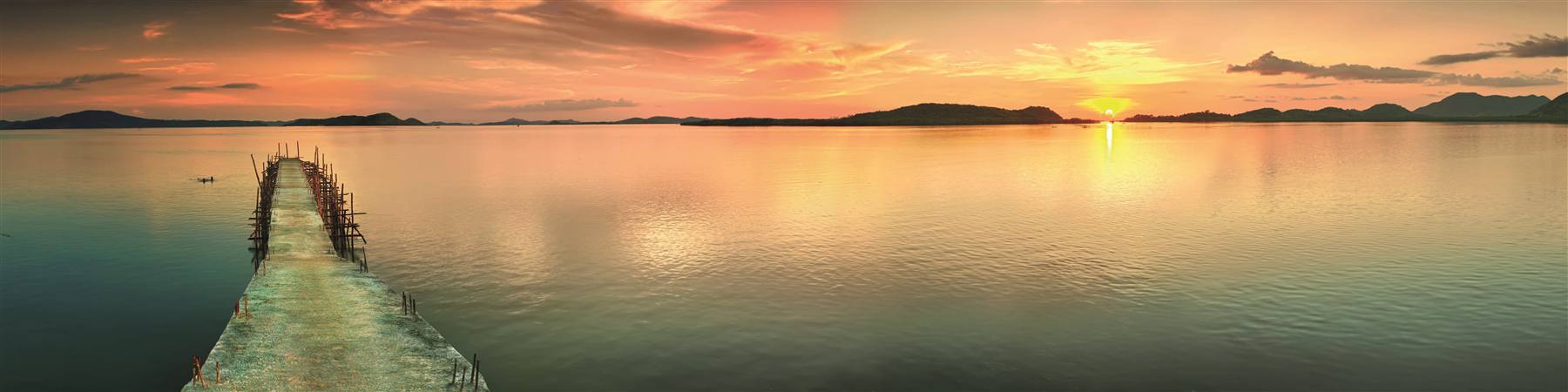 Sonnenuntergang am Pier