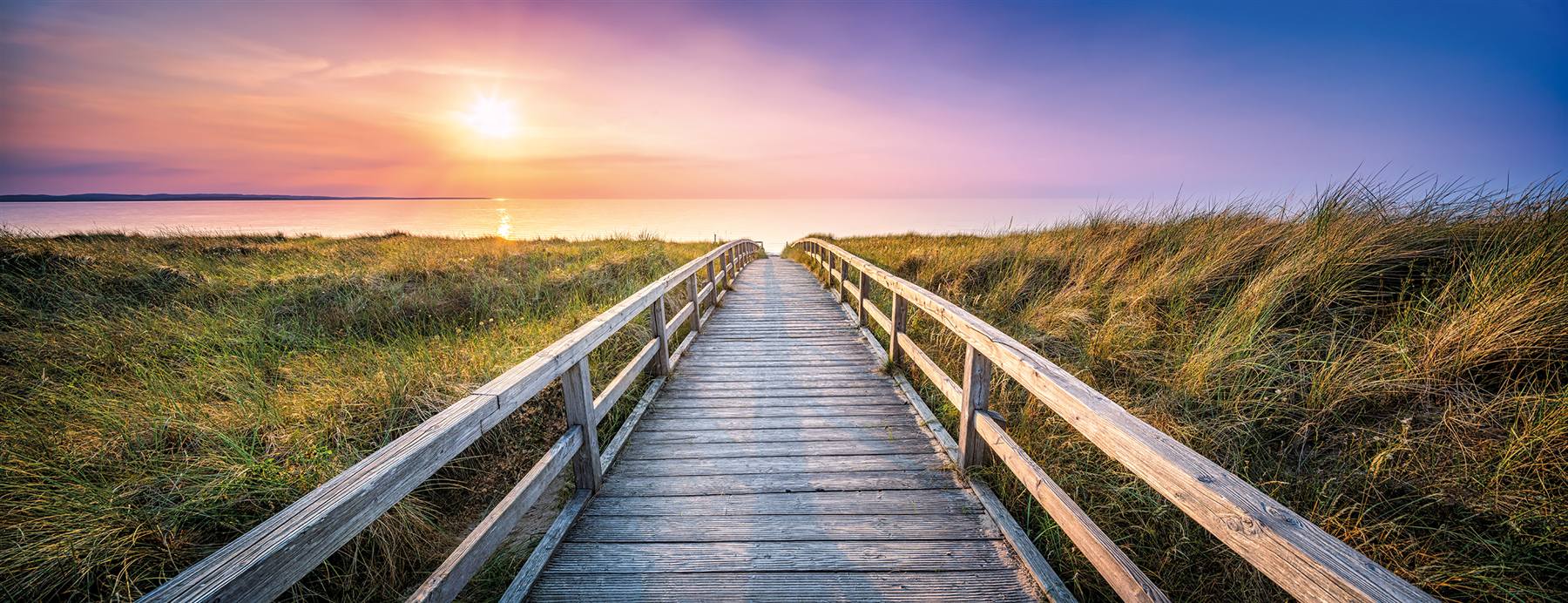 Brücke im Sonnenuntergang
